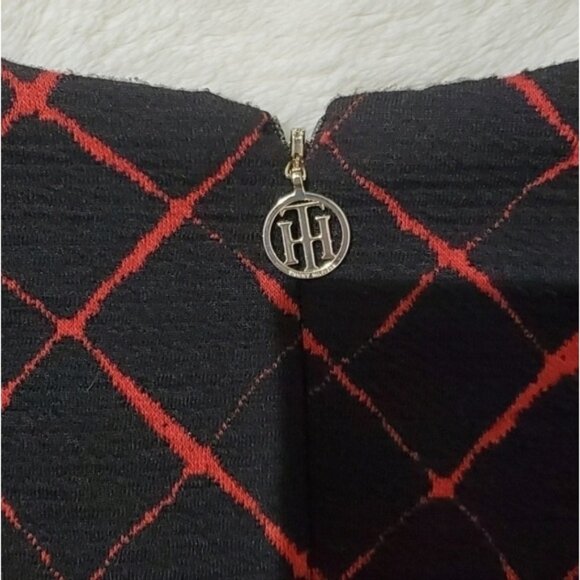 Tommy Hilfiger patterned drop waist print patterned fit and flare dress - Picture 7 of 13